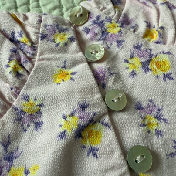 Zara Floral Bustier Corset Top Pink Spaghetti Strap Cropped Size XS - Picture 4 of 10